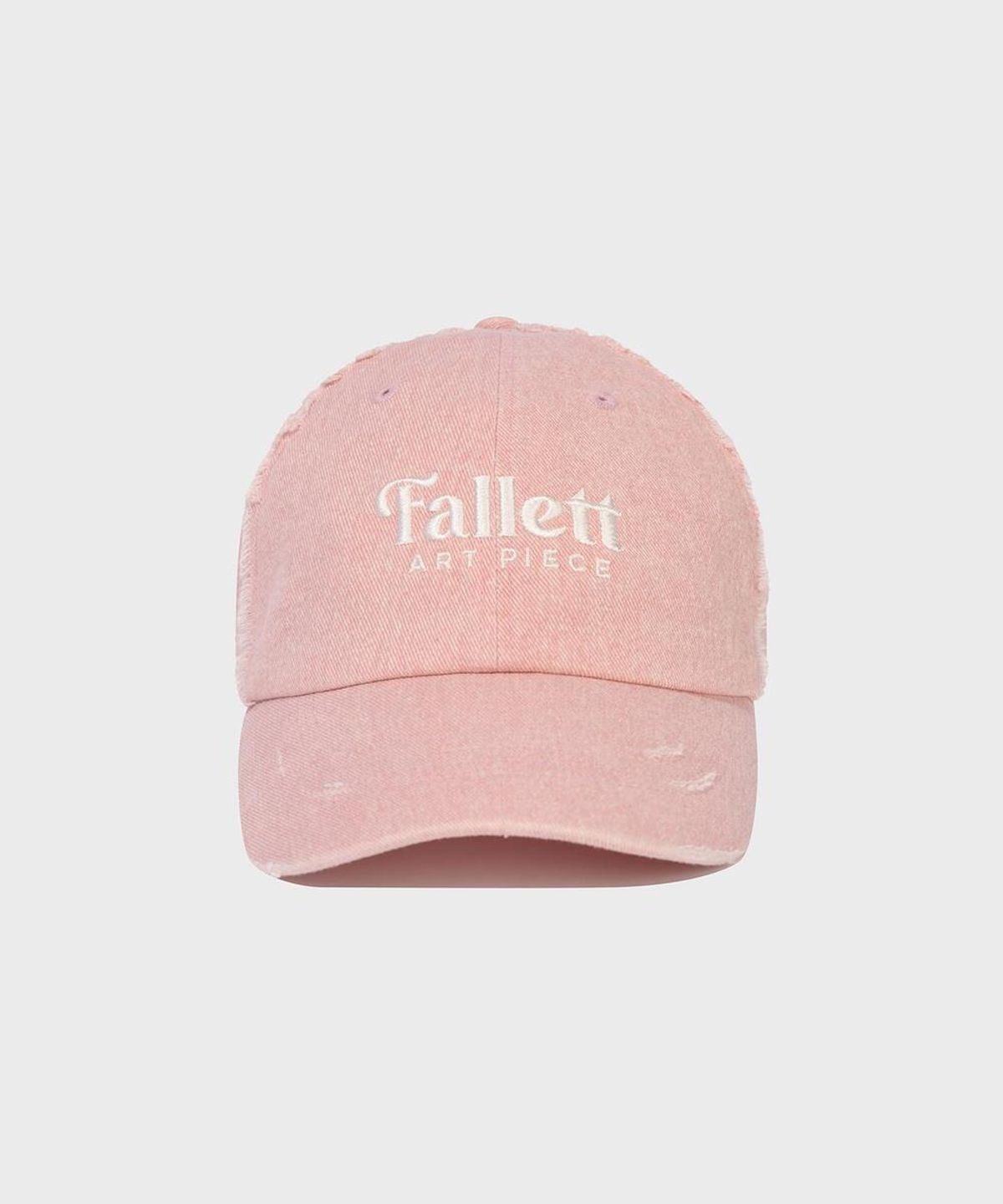 팔렛(FALLETT) 데미지 볼캡 핑크