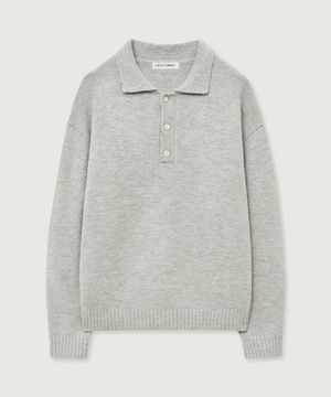 헤어리 울 카라 니트 4color