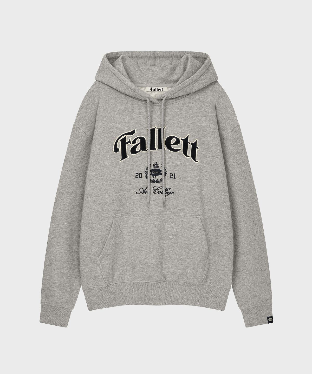 팔렛(FALLETT) 아트 컬리지 후드 그레이