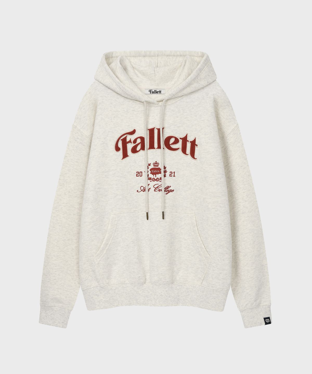 팔렛(FALLETT) 아트 컬리지 후드 오트밀