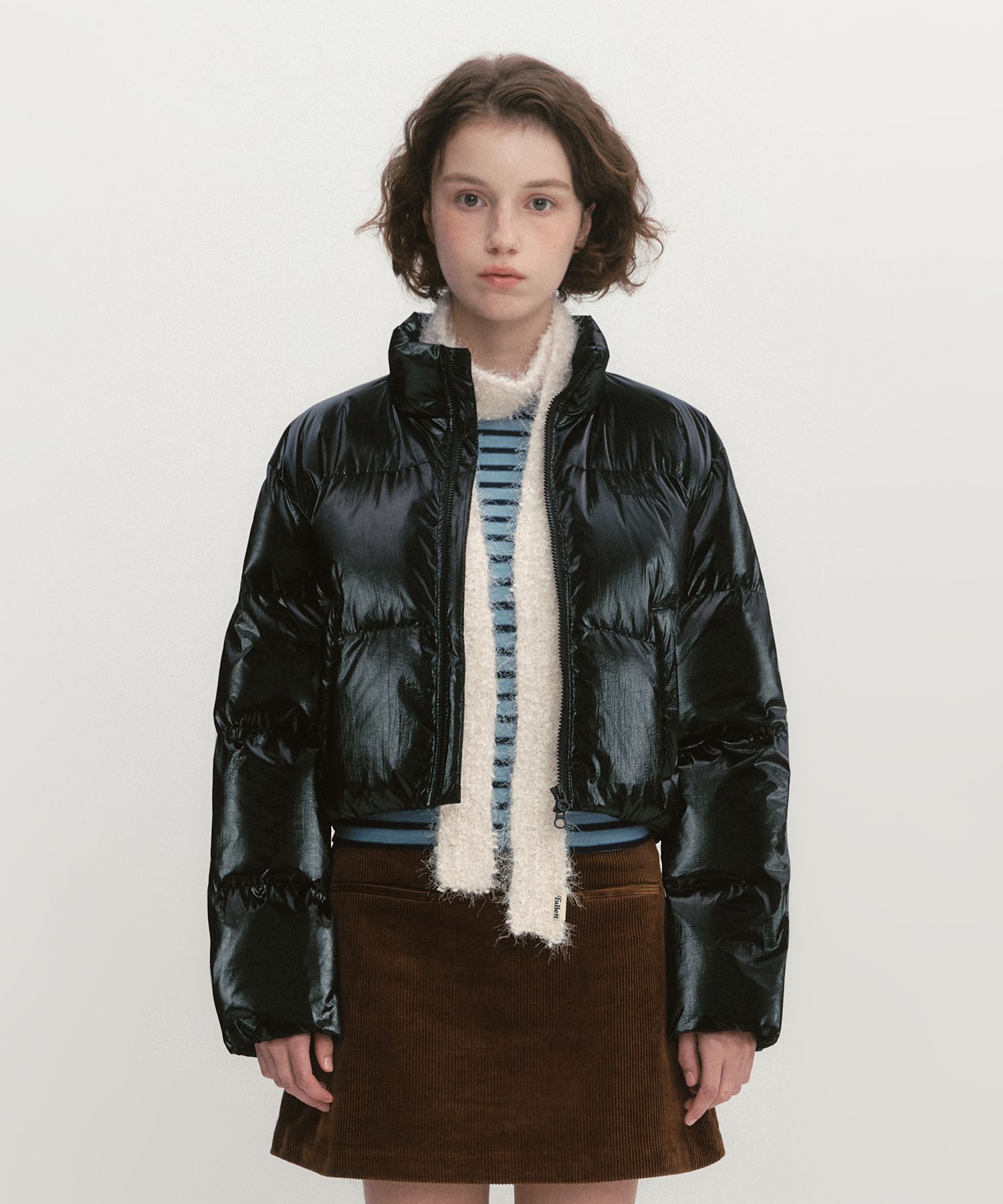 アウターその他 FALLETT STORY LOGO SHORT PUFFER MY1242 MUSINSA公式 | FALLETT Story Logo Short Puffer Black