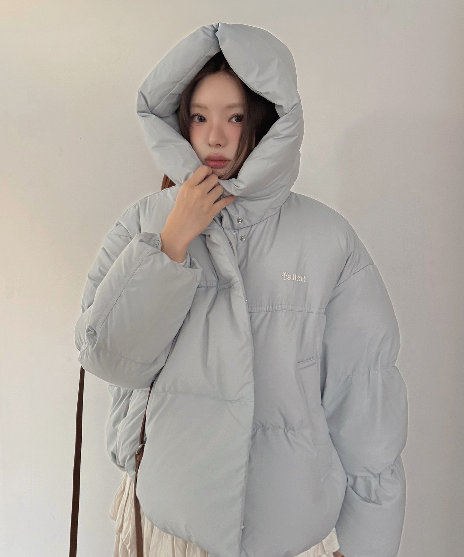 MUSINSA公式 | FALLETT ハイネックダックダウンショートボリューム