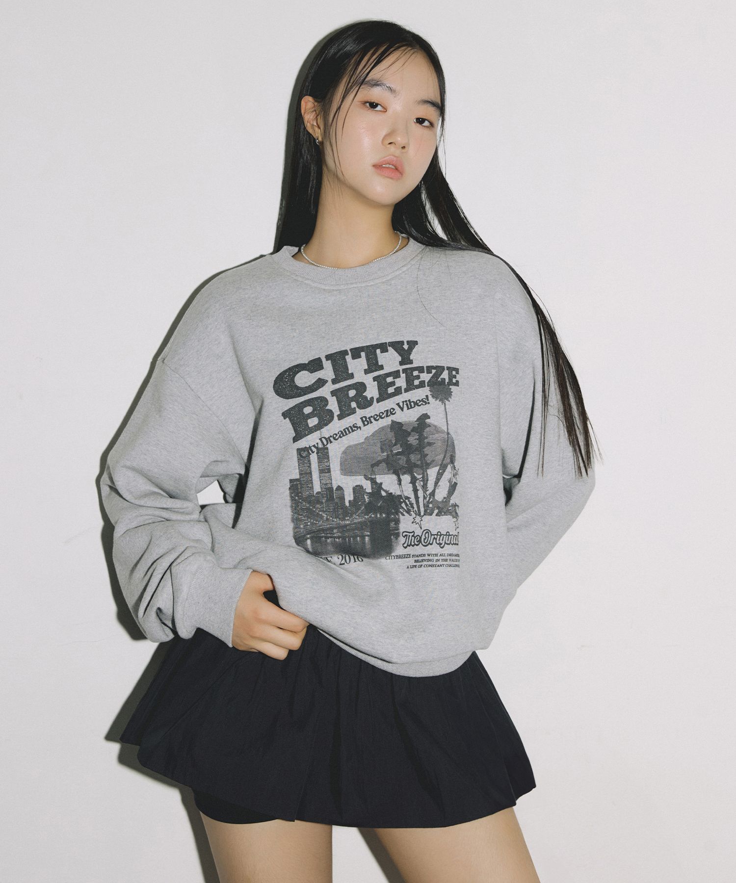 [CITYBREEZE]UNISEX●ESSENTIAL CITY BRIDGE SWEATSHIRT MUSINSA | CITYBREEZE UNISEX Essential City Bridge