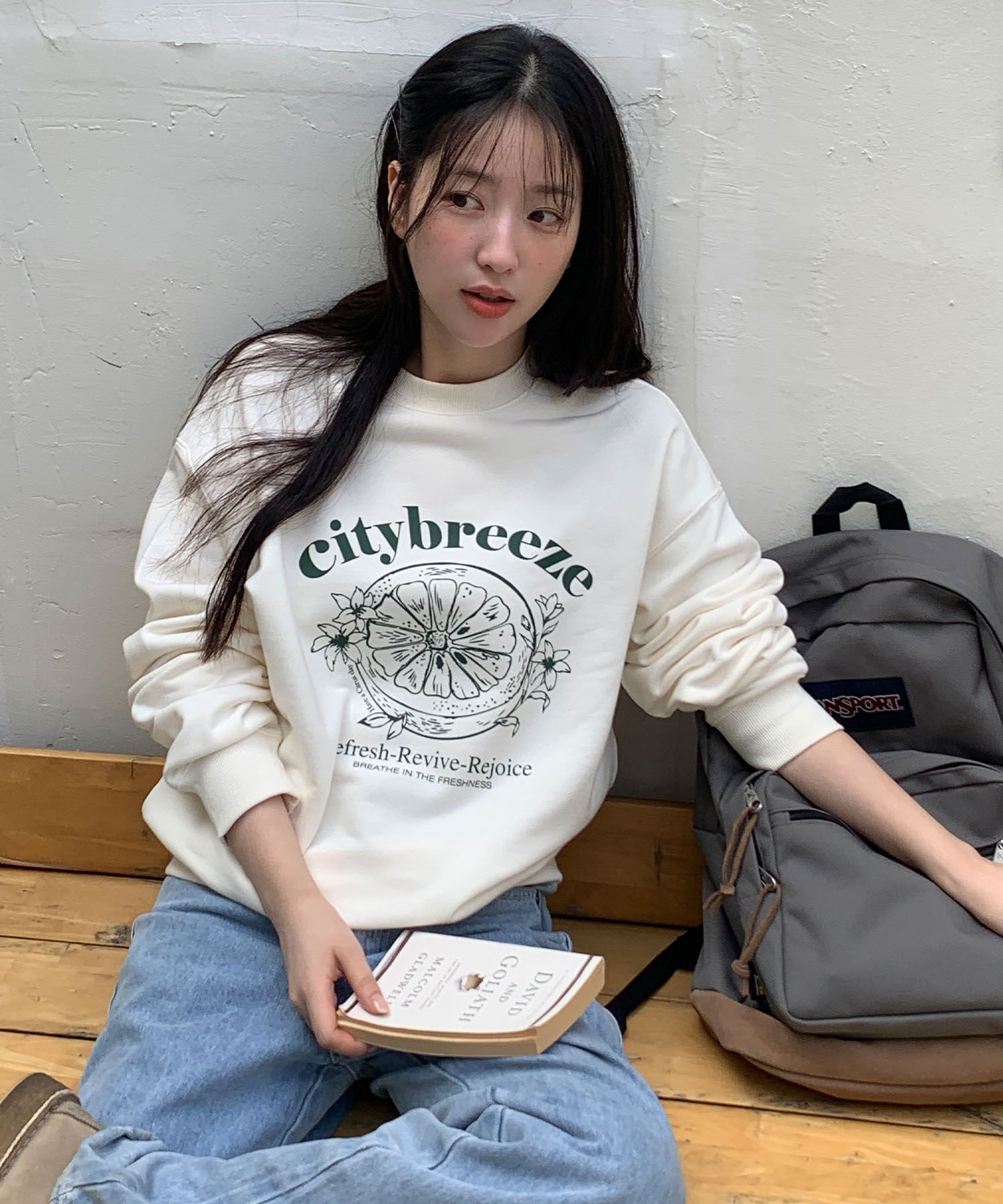 MUSINSA | CITYBREEZE Essential Citrus Breeze Sweatshirt_CREAM