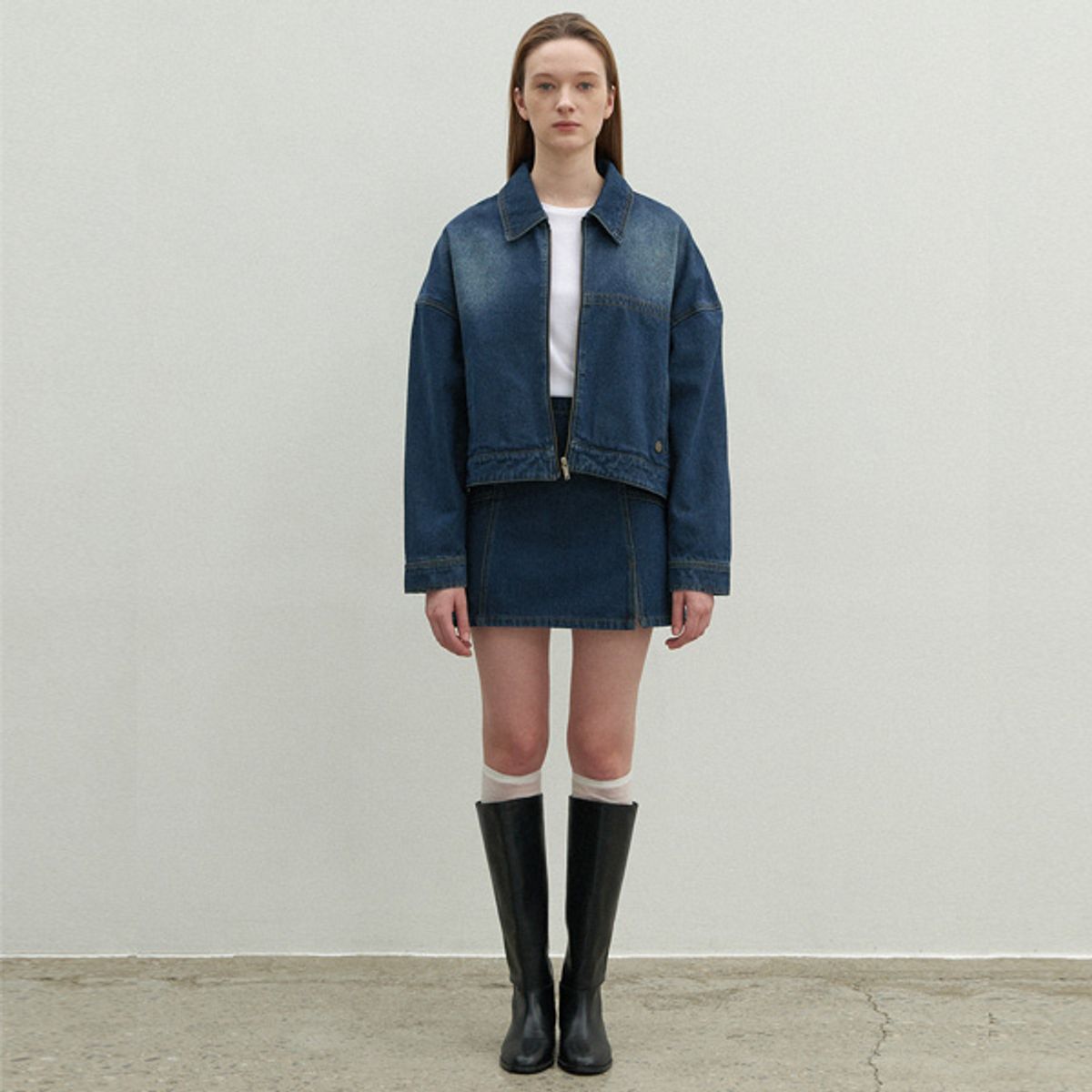아틀리에 나인(ATELIER NAIN) CHLONY SET-UP DENIM JACKET(JK-2961)