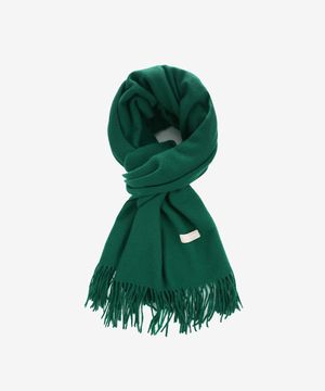 베이직 니트 머플러 그린