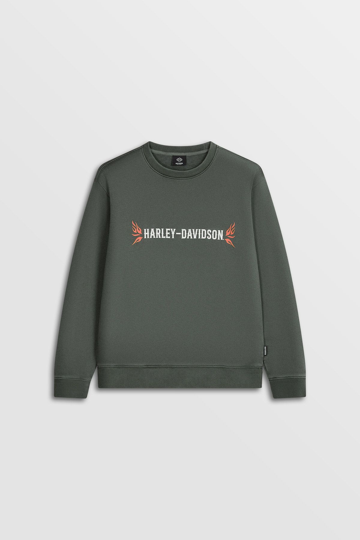 할리데이비슨 컬렉션스®(HARLEY-DAVIDSON COLLECTIONS®) 피그먼트 다잉 아메리칸 레전드 스웨트셔츠 카키 HH14311208