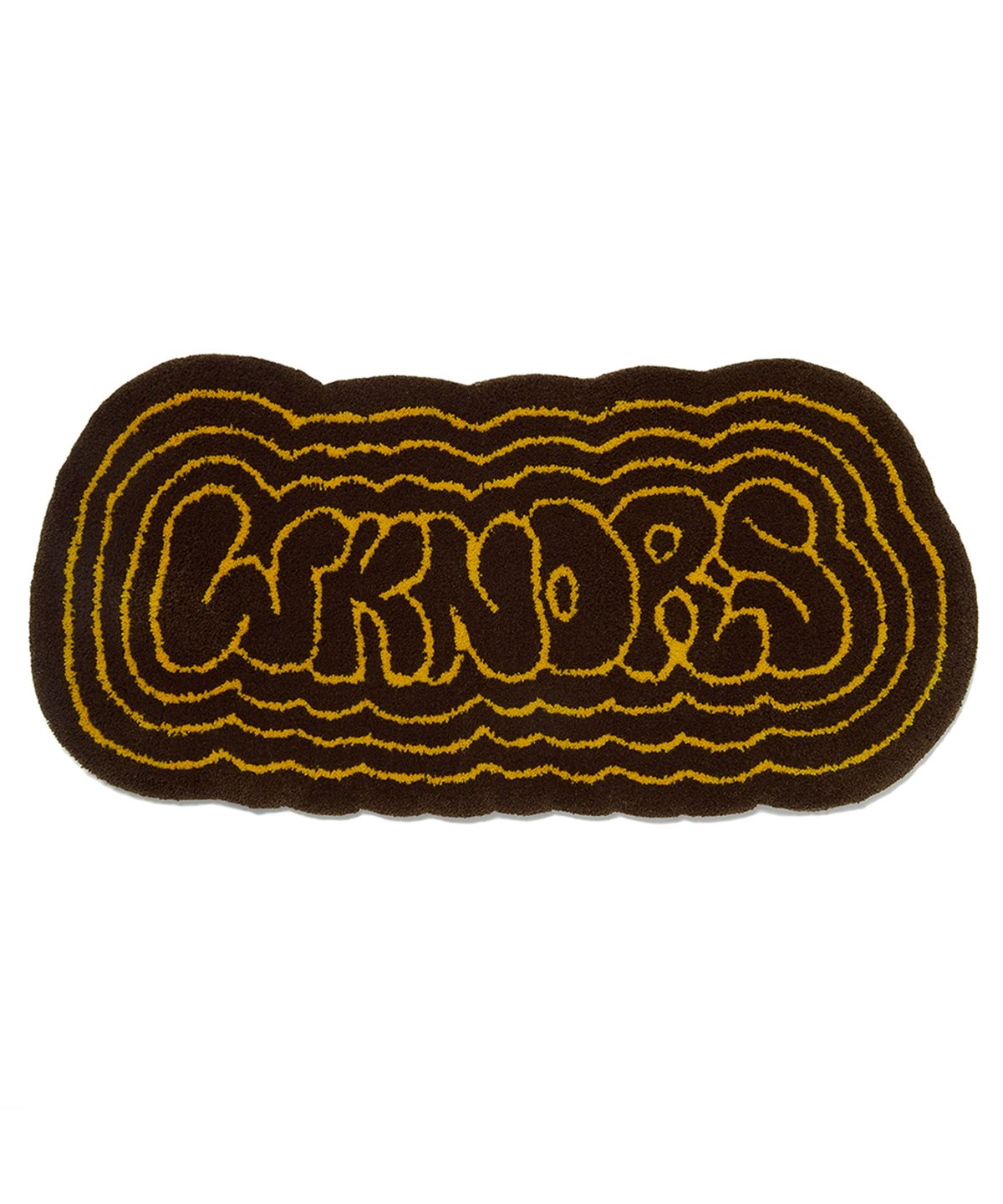 위캔더스(WKNDRS) GRAFFITI LOGO RUG (BROWN)