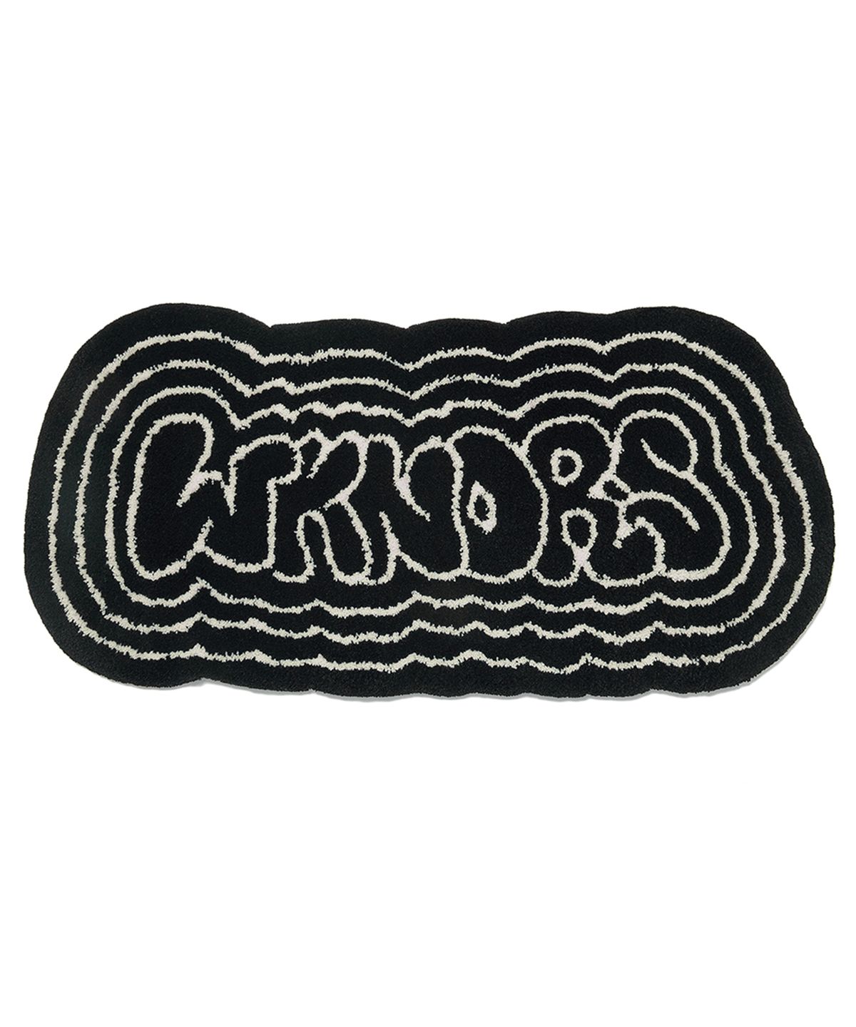 위캔더스(WKNDRS) GRAFFITI LOGO RUG (BLACK)