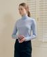 여성 터틀넥 스판 긴팔티셔츠 블루 LATS0218