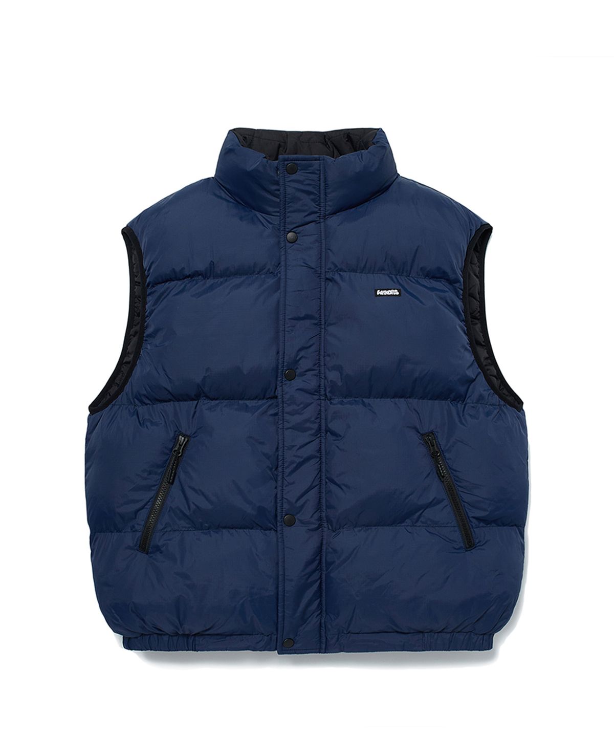 위캔더스(WKNDRS) PUZZLE PUFFER VEST (BLACK)