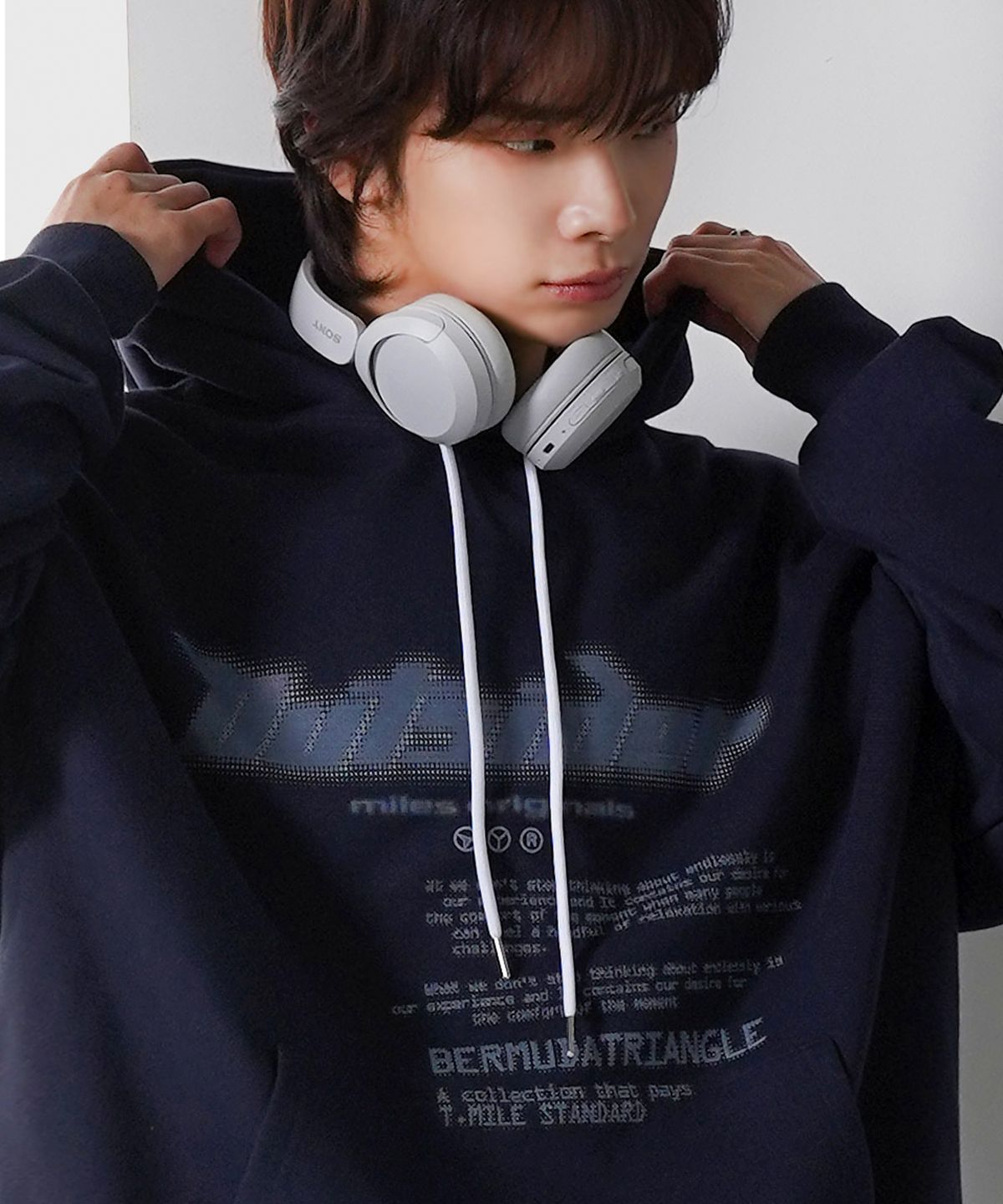 더마일(THEMILE) 아웃사이더 오리지널 스웨트 후드 NAVY