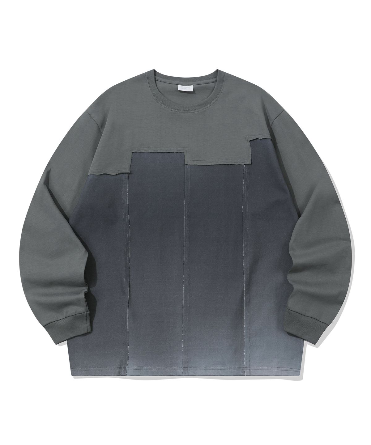 에피소드 언타이틀(EPISODE UNTITLED) GRADATION PRINTING CUT-OFF T-SHIRT_KHAKI