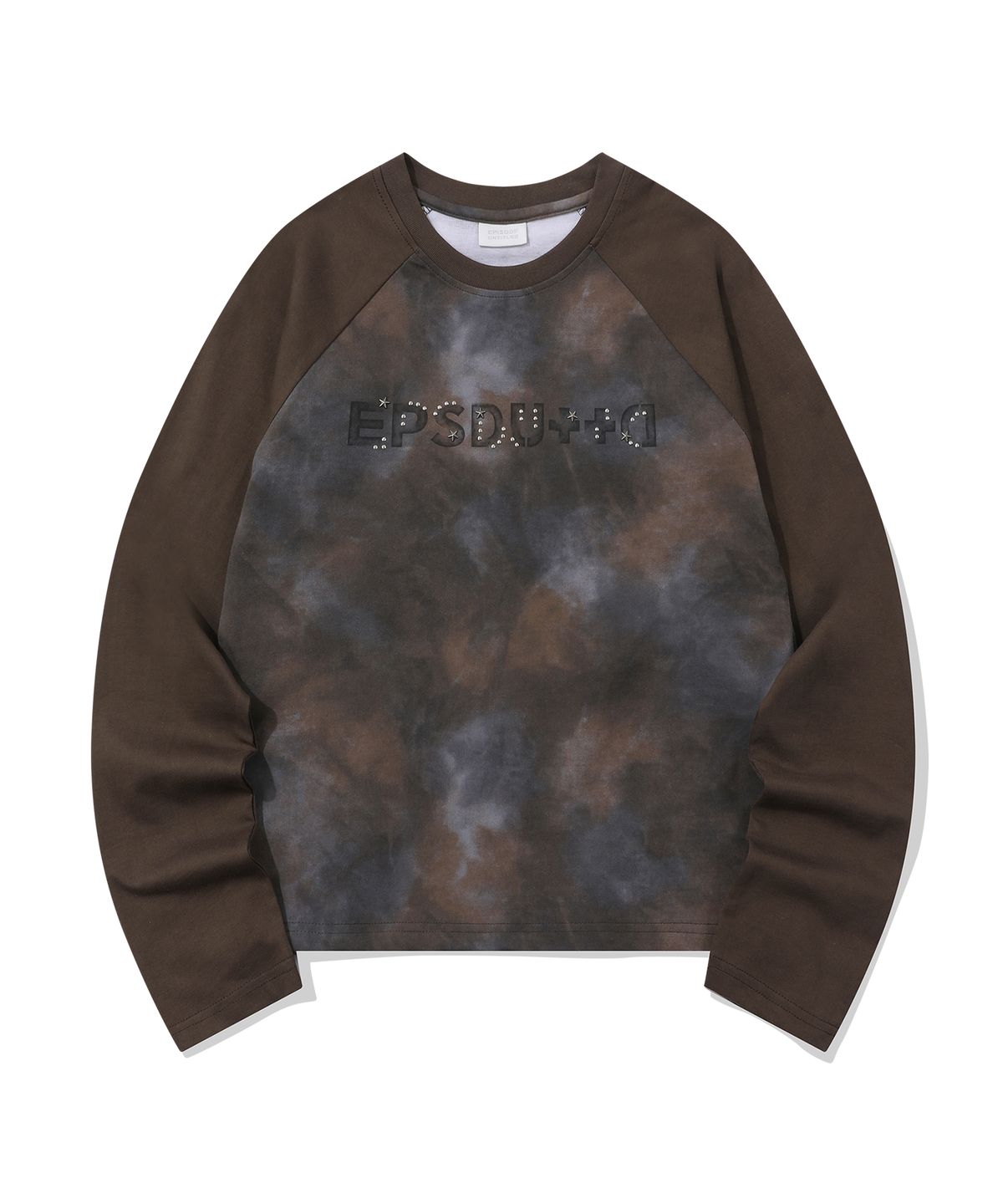 에피소드 언타이틀(EPISODE UNTITLED) CROP SIGNATURE LOGO HOTPIX T-SHIRT_MIX BROWN