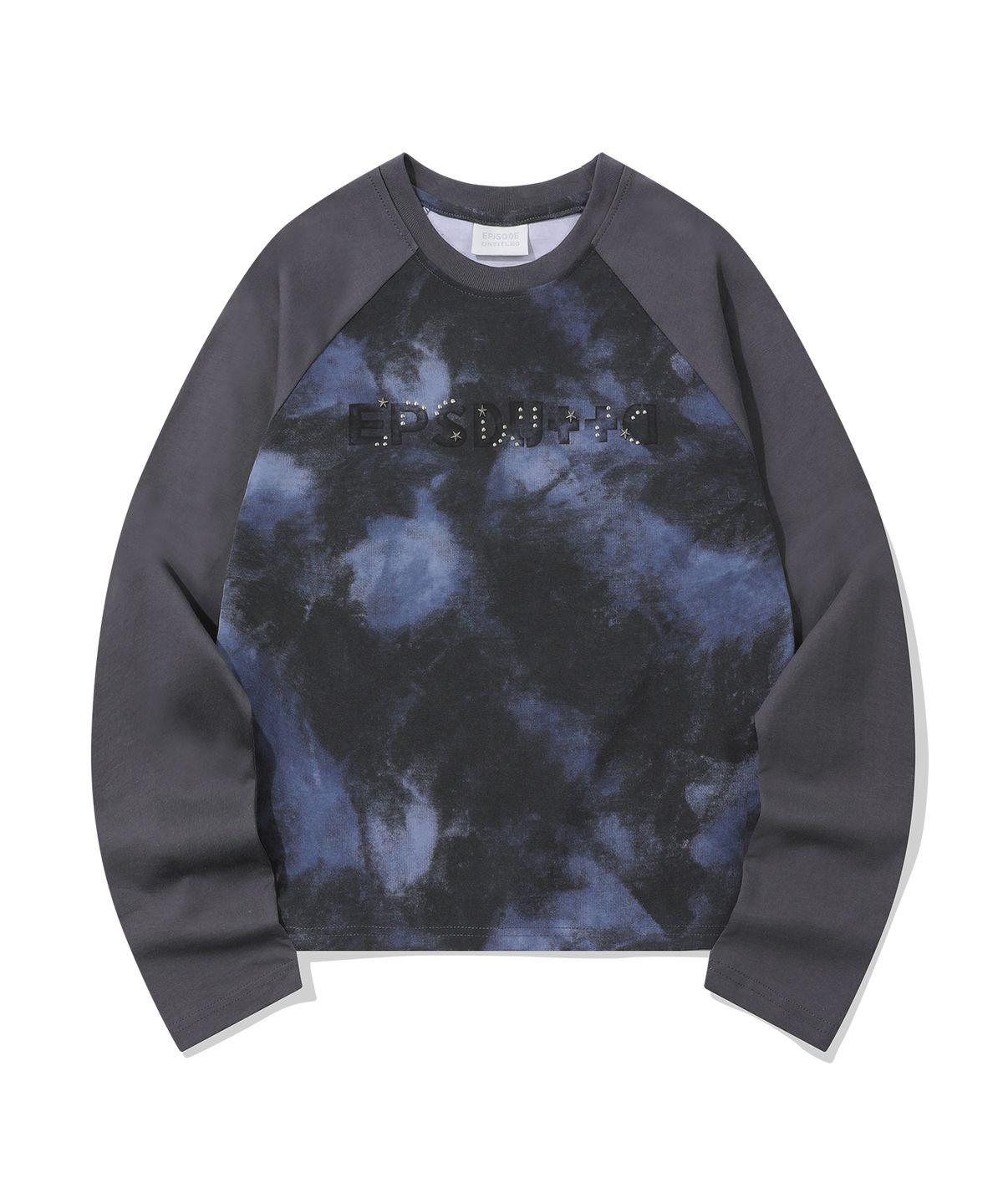 에피소드 언타이틀(EPISODE UNTITLED) CROP SIGNATURE LOGO HOTPIX T-SHIRT_MIX BLUE