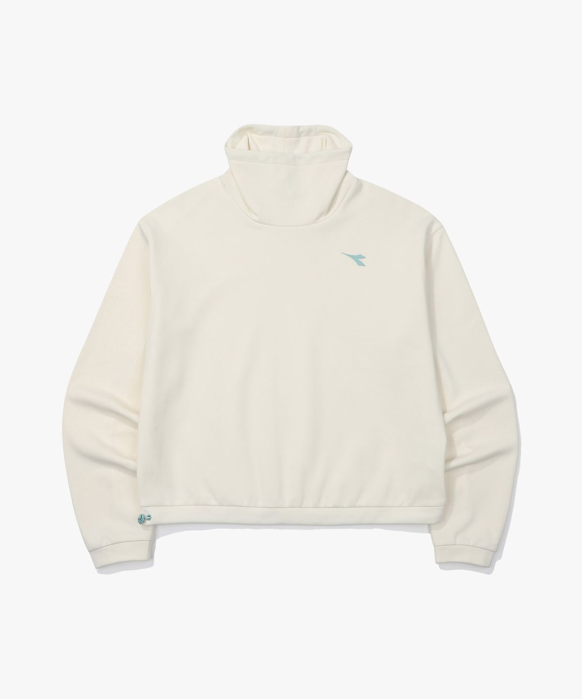 디아도라(diadora) 테니크 웜업 맨투맨 우먼 IVORY
