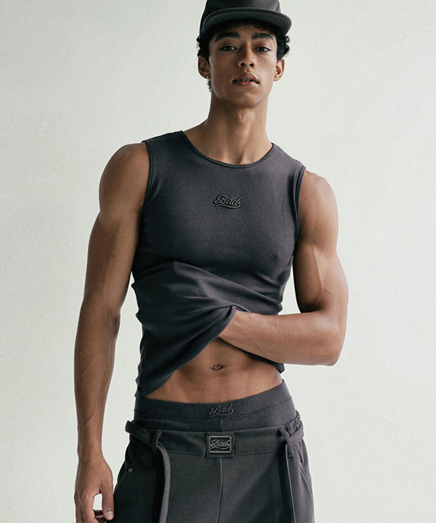 MUSINSA | BADBLOOD Beyond Soft Tank 2 - Charcoal