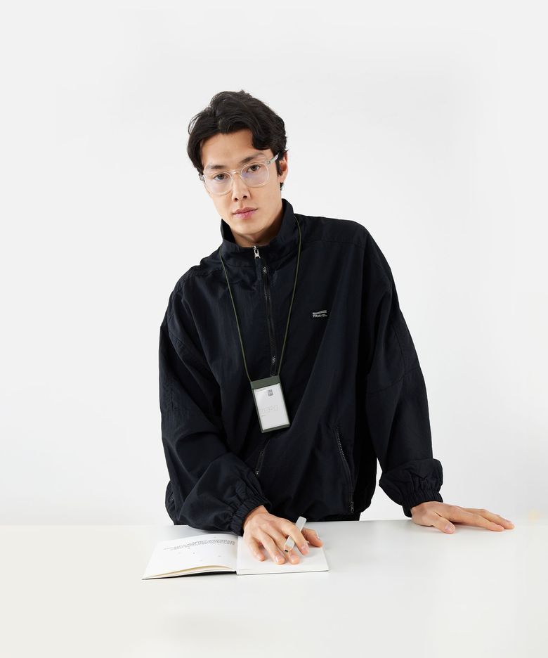 듀얼프레임2.0 사원증 목걸이 카드홀더(올리브그린ALL)