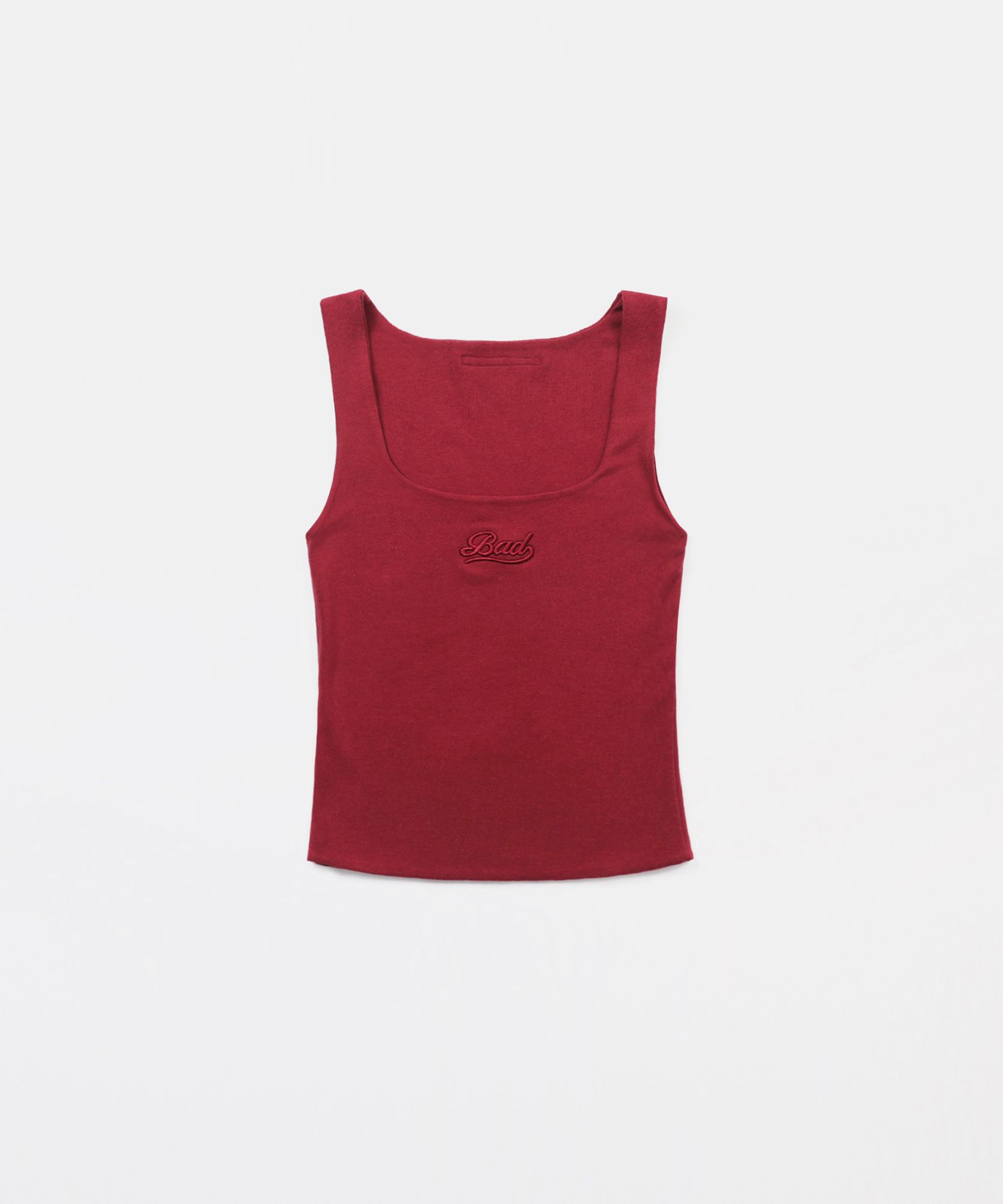 ◆BADBLOOD◆ Beyond Soft Square Neck Tank Carmine MUSINSA | BADBLOOD Beyond Soft Square Neck Tank - Carmine