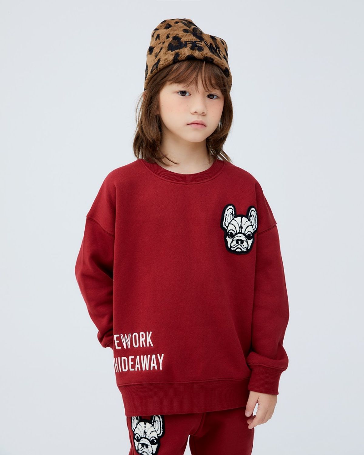 라이프워크 키즈(LIFEWORK KIDS) 키즈) 부클와펜 언밸런스 맨투맨(기모안감)