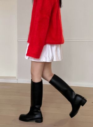 Bereka leather long boots