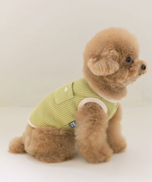 코지 와플 슬리브리스 - 올리브