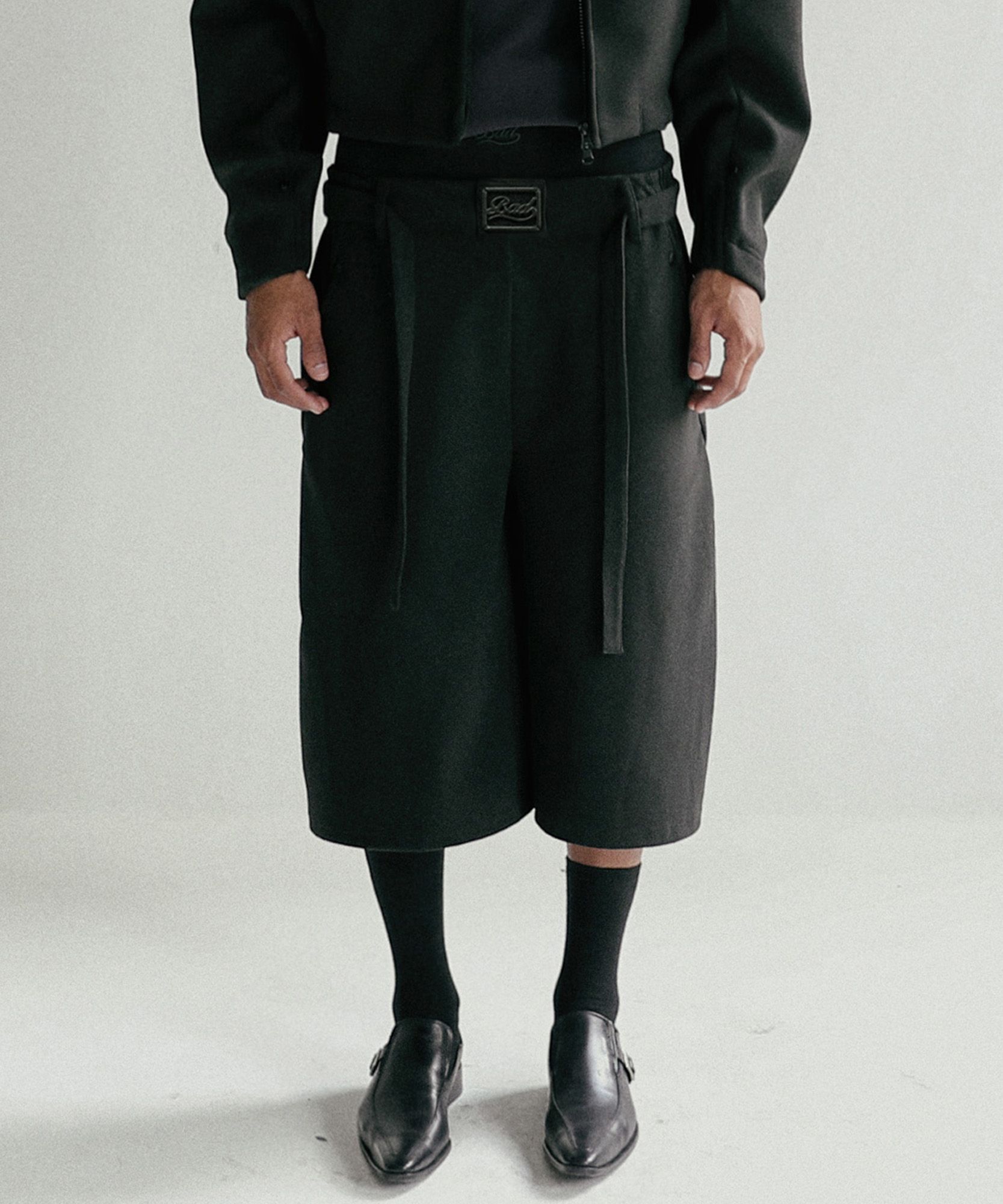 ★BADBLOOD★ Beyond Cash Soft Bermuda Pants Black w-srt24-07 MUSINSA | BADBLOOD Beyond Cash Soft Bermuda Pants - Black