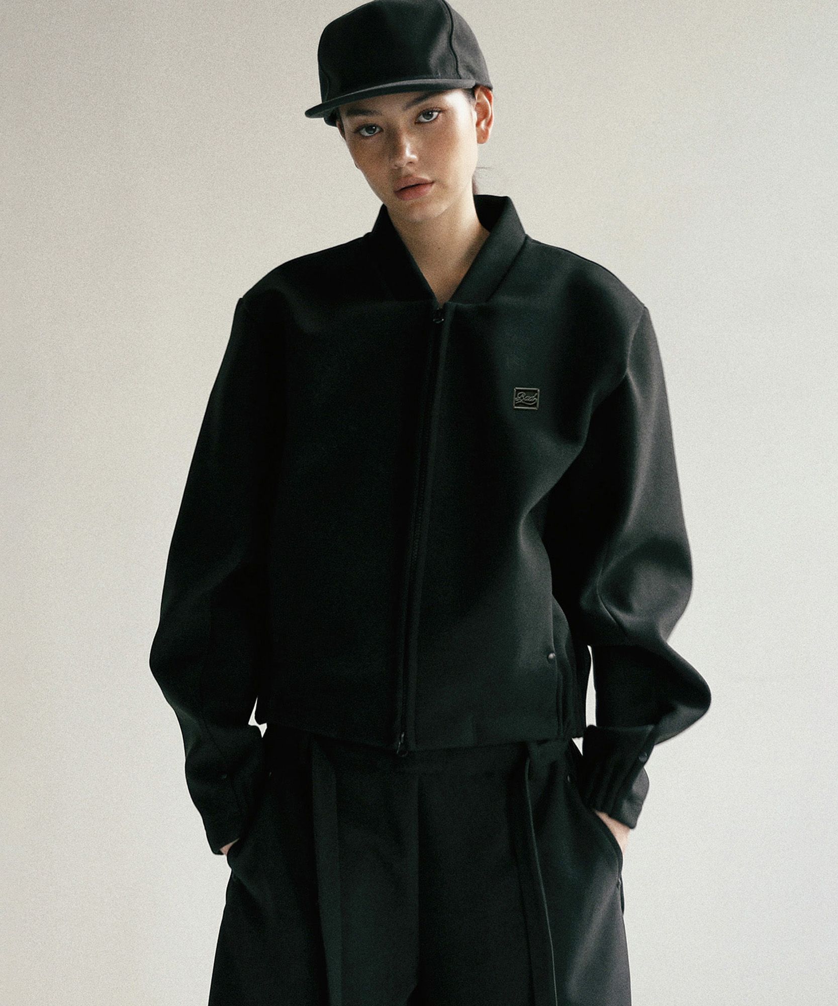★BADBLOOD★ Beyond Cash Soft Zip Up Jacket Cream w-jkt24-03 MUSINSA | BADBLOOD Beyond Cash Soft Zip-Up Jacket - Black