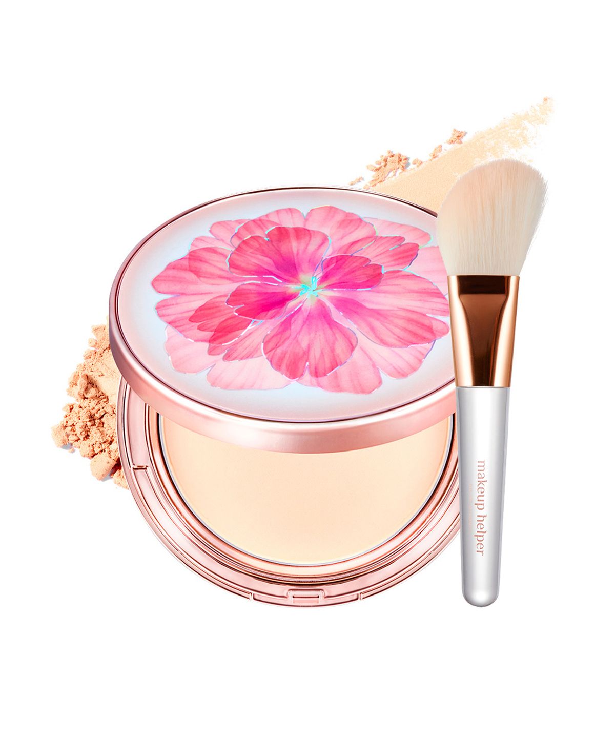 메이크업헬퍼(MAKEUP HELPER) 아트 팩트 오리지널 프로 피니쉬 25g 폴인 러브 브러쉬 세트