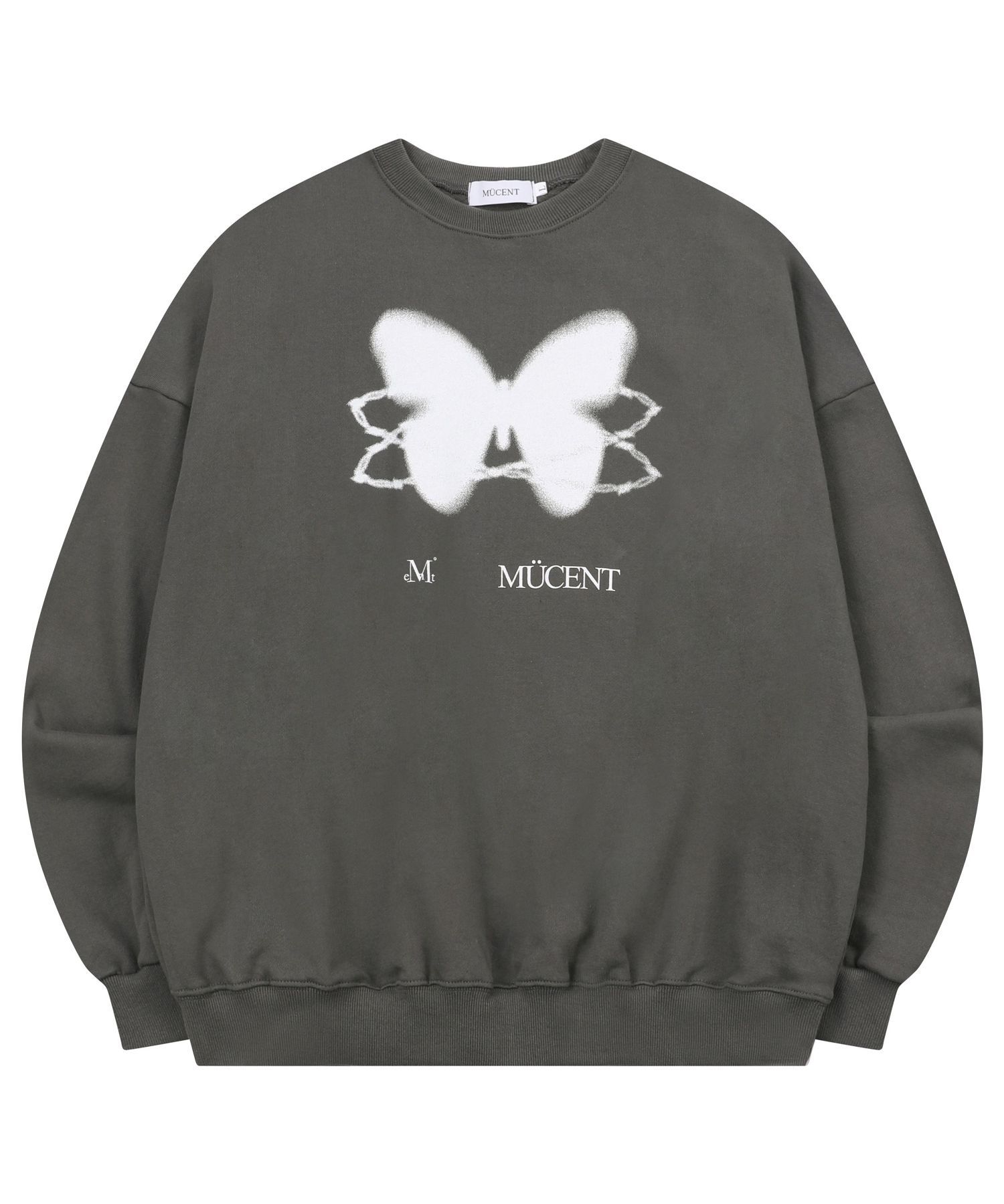 ★MUCENT★ Chain Butterfly Loose Fit Signature Man to Man Un MUSINSA | MUCENT Chain Butterfly Loose Fit Signature Man to
