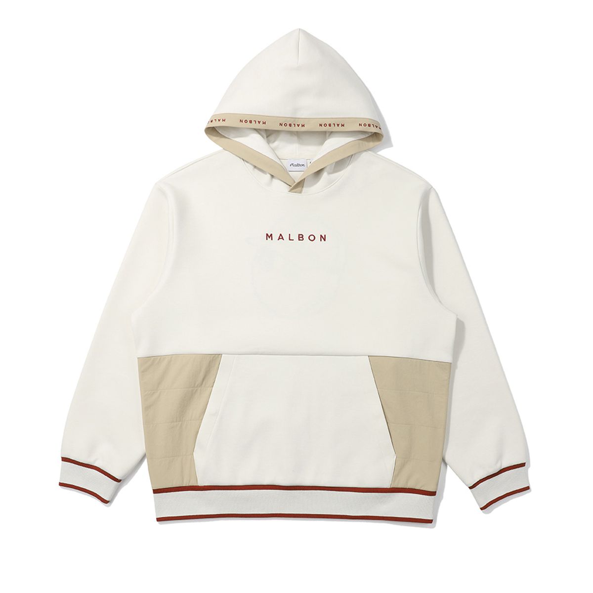 말본 골프(MALBON GOLF) 에어리 후드티셔츠 IVORY (MAN)