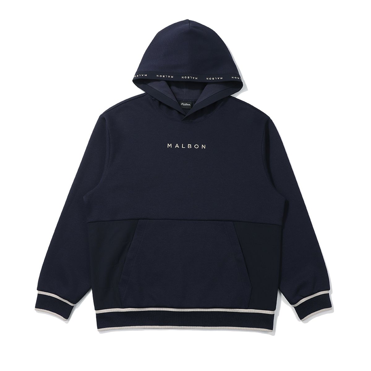 말본 골프(MALBON GOLF) 에어리 후드티셔츠 NAVY (MAN)