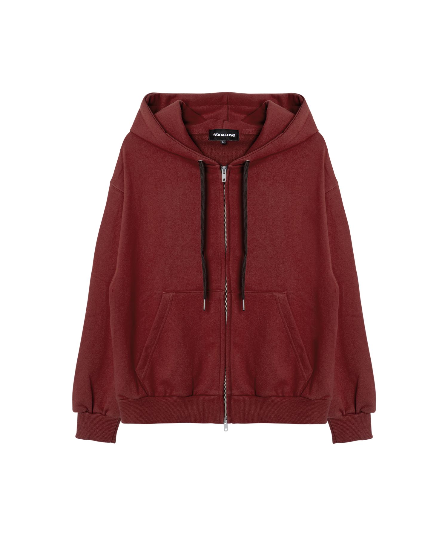 パーカー・フーディ WOOALONG Signature slim hood zipup BRICK RED MUSINSA | WOOALONG Signature slim hood zip-up - BRICK RED