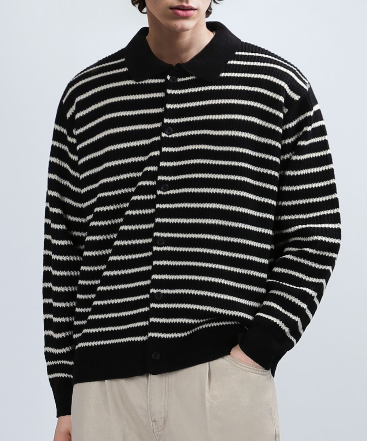베리베인(VERYVAIN) HORIZON ST CARDIGAN (BLACK)