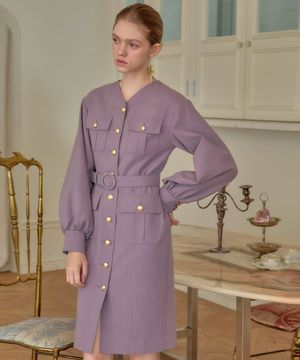 24 FW 칼라94 에투알 벌룬 원피스 퍼플