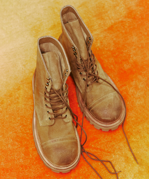 [장석종 PICK] 6.5cm 에어 코만도솔 카우하이드 부츠 베이지