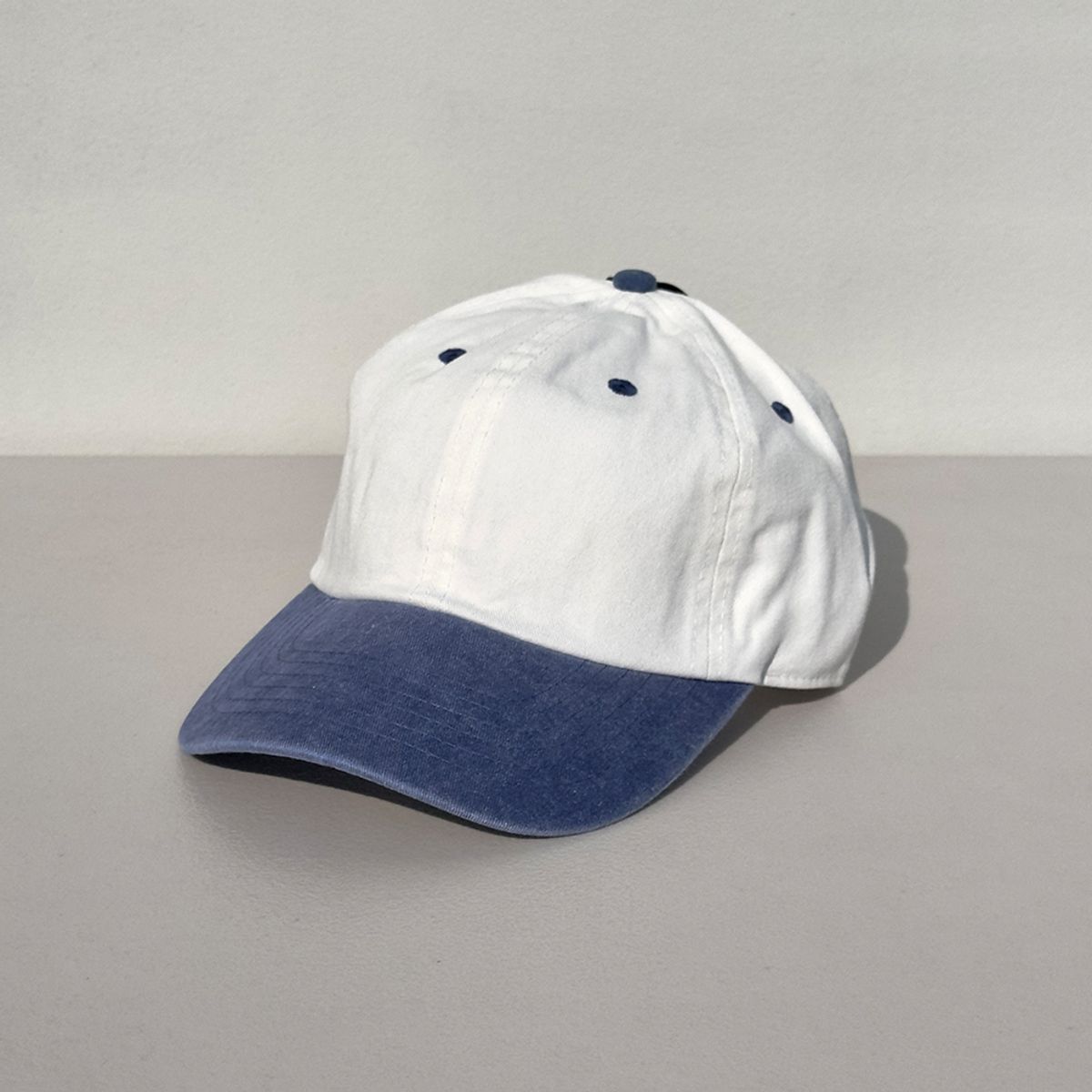 뉴해튼(NEWHATTAN) 빈티지 워싱 볼캡 (natural/royal)