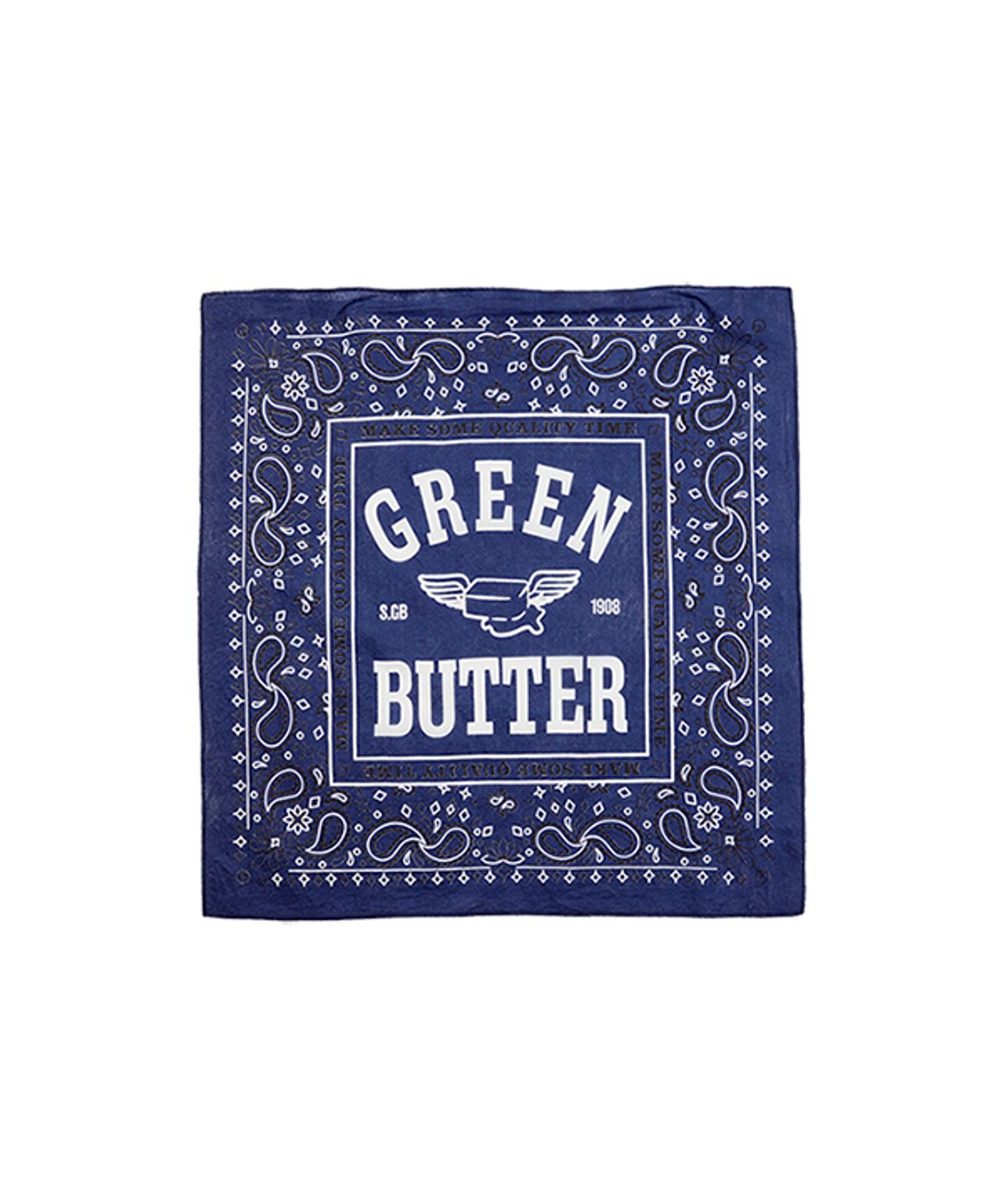 그린버터(GREENBUTTER) Butter Wing Bandana (Navy)