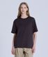 여성 40수 릴렉스핏 크루넥 반팔티셔츠 다크그레이 LATS0209