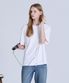 여성 40수 릴렉스핏 크루넥 반팔티셔츠 화이트 LATS0209