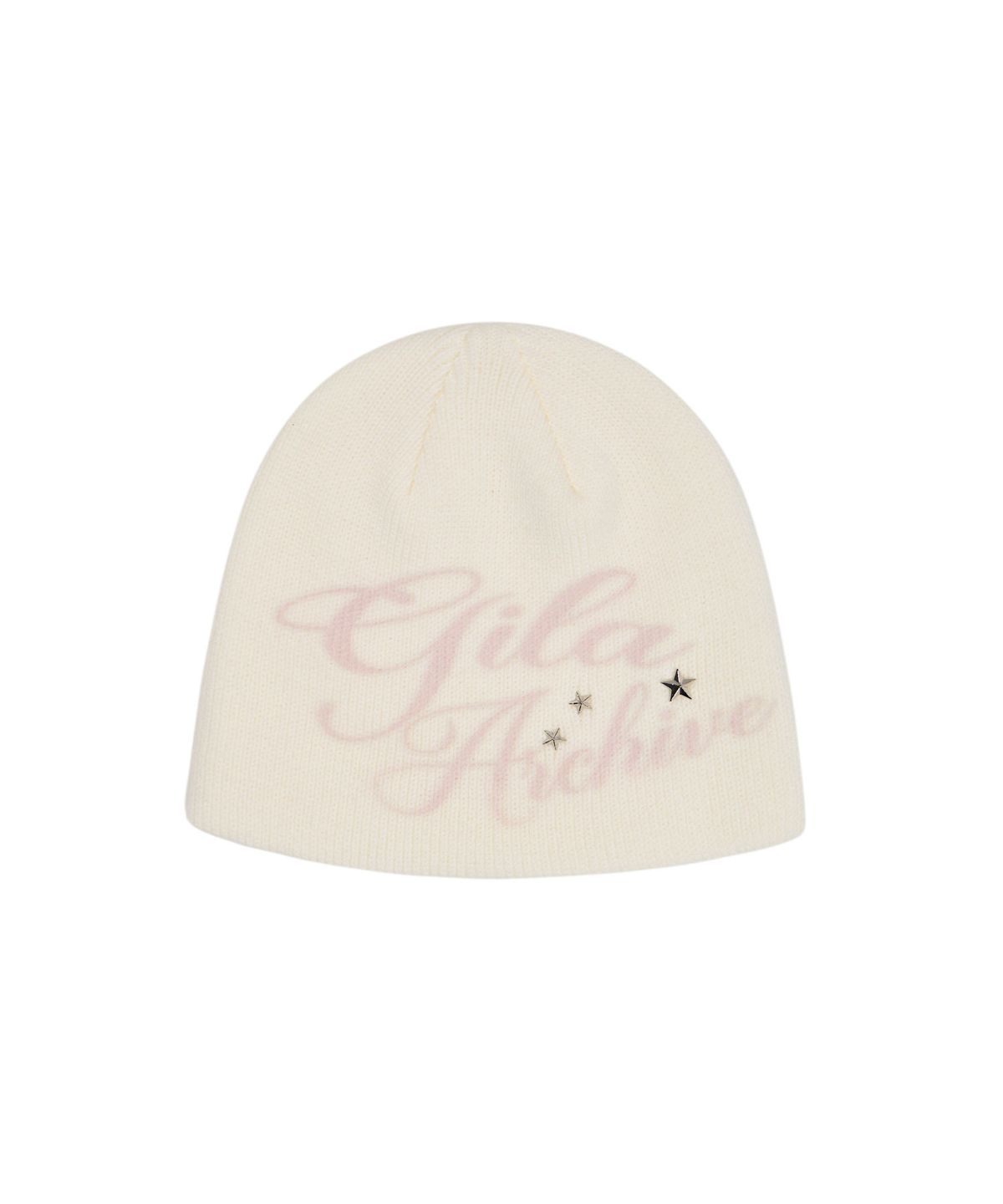 길라아카이브(GILAARCHIVE) LETTERING LOGO BEANIE_WH