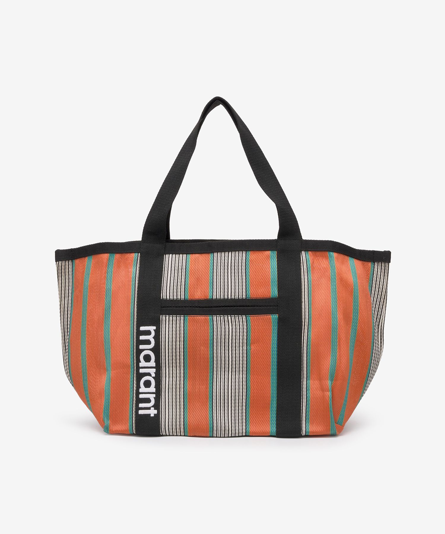 MUSINSA | ISABEL MARANT Darwen Stripe Tote Bag - Orange
