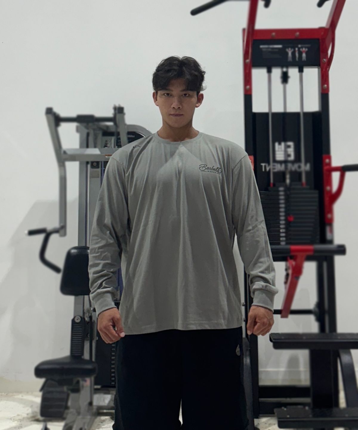 바벨웍스(BARBELLWORKS) 레터링 롱 슬리브