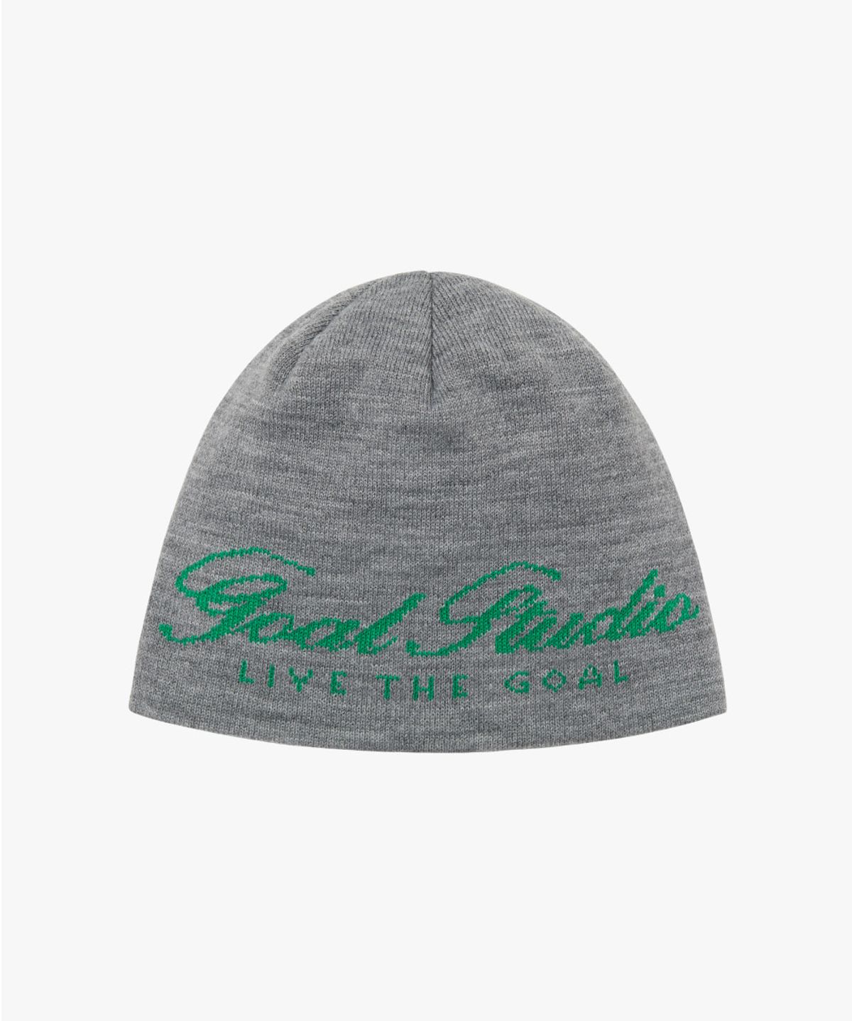 골스튜디오(GOALSTUDIO) ESSENTIAL JACQUARD BEANIE-MELANGE GREY