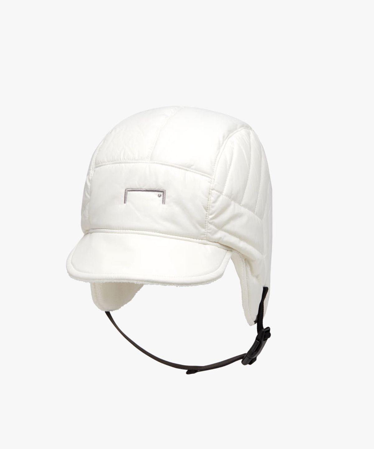 골스튜디오(GOALSTUDIO) SUPERBALL QUILTED EARFLAP CAP-OFF WHITE