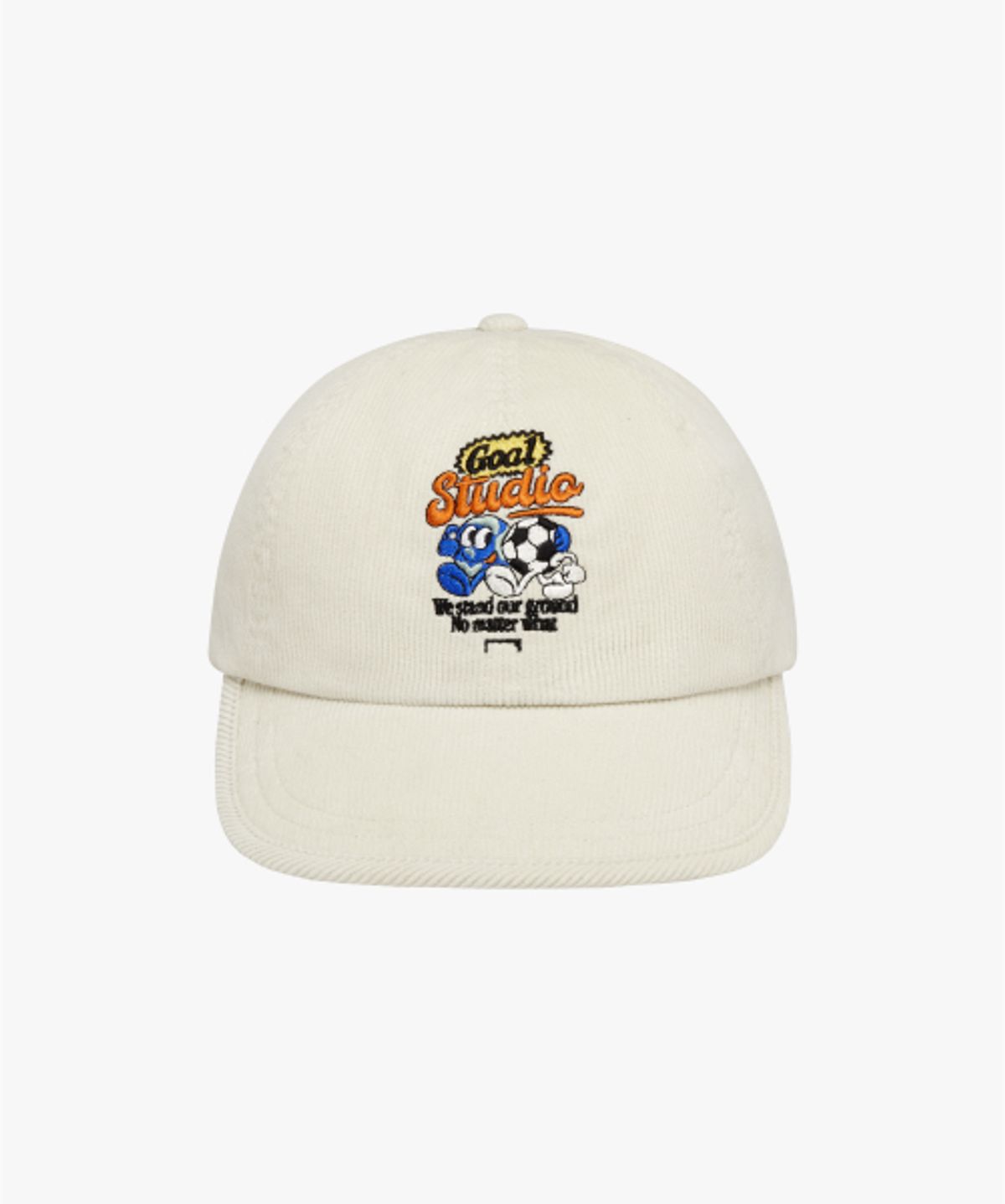 골스튜디오(GOALSTUDIO) GRAFFITI CORDUROY DUCKBILL CAP-OFF WHITE