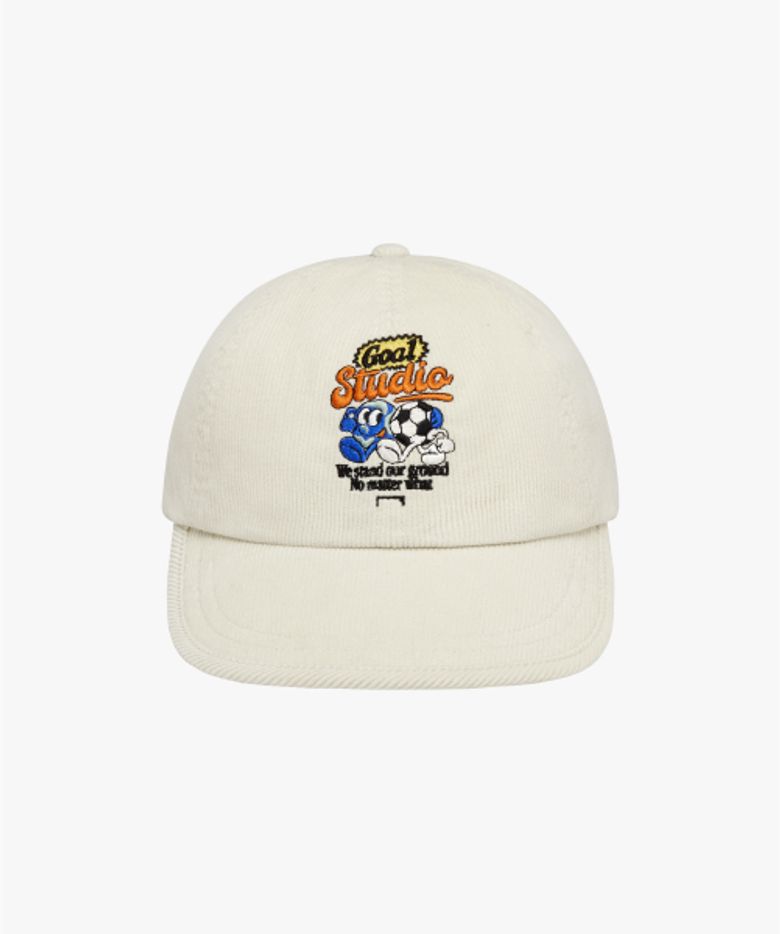 GRAFFITI CORDUROY DUCKBILL CAP-OFF WHITE
