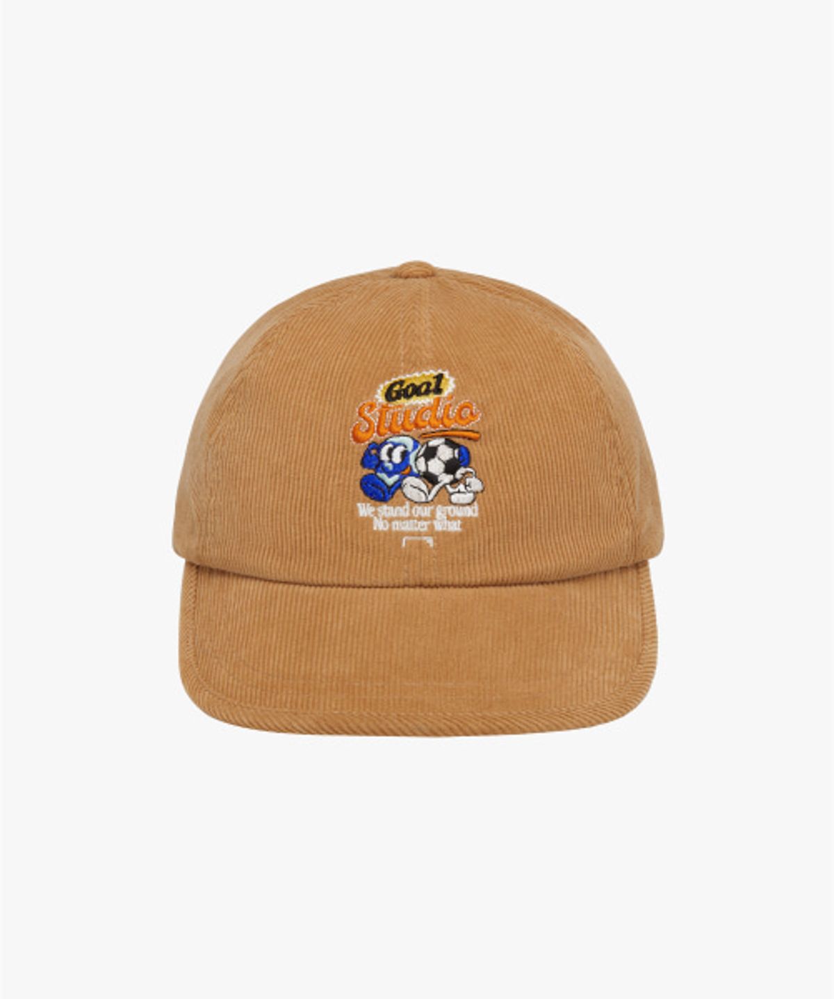 골스튜디오(GOALSTUDIO) GRAFFITI CORDUROY DUCKBILL CAP-CAMEL