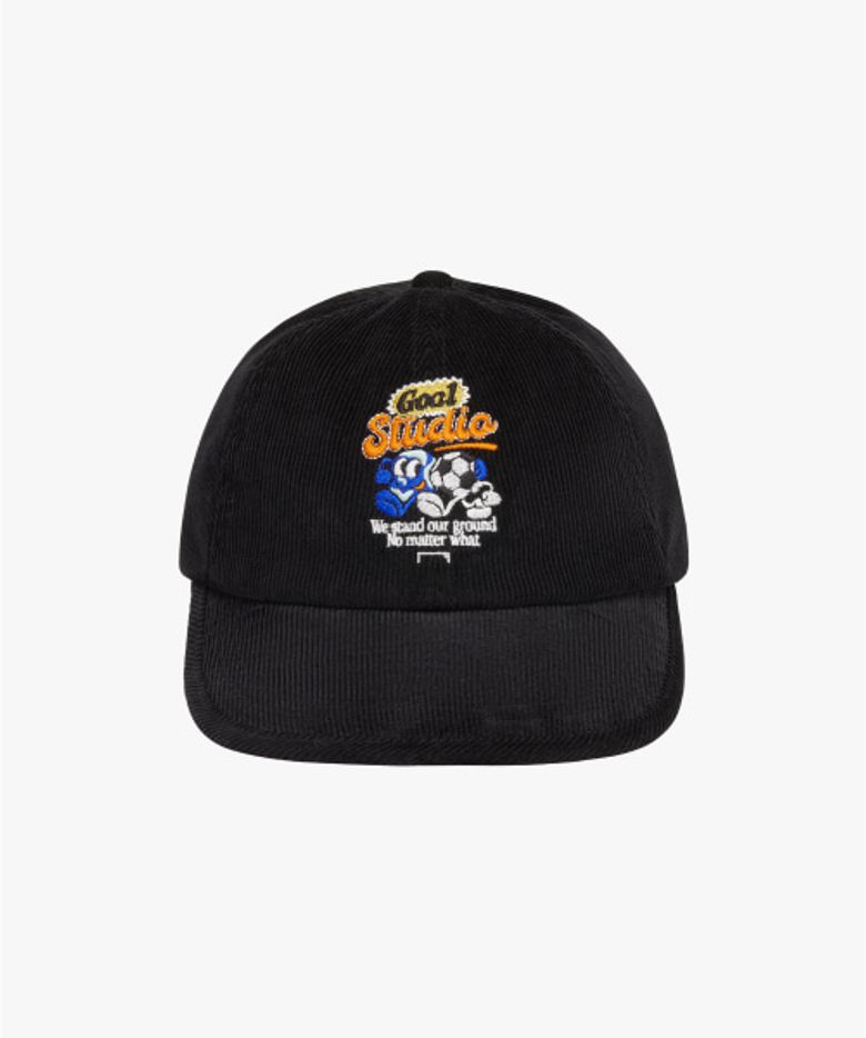 GRAFFITI CORDUROY DUCKBILL CAP-BLACK