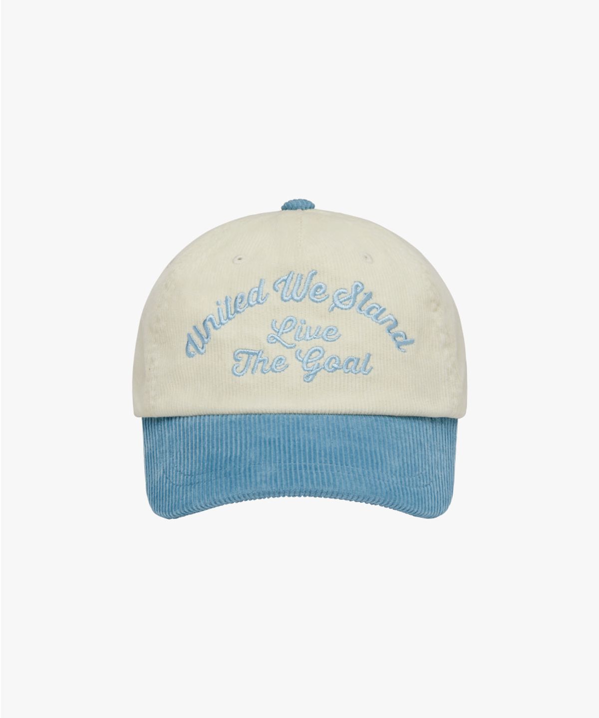 골스튜디오(GOALSTUDIO) COLOR BLOCK CORDUROY CAP-SKY BLUE